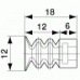 パッド・ＴＲＳ・Φ１２・ＳＳ（１０個）