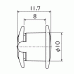 パンロック黒　Φ１０×８（１００個）