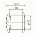 パンロック黒　Φ１０×１０（１００個）