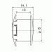 パンロック白　Φ１５×１０（１００個）